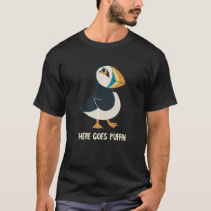 Puffin hier geht Island Animal Puffin Seabird an T-Shirt