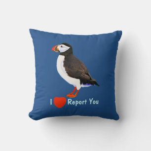 Puffin - Ich möchte Ihnen von Herzen berichten Kissen
