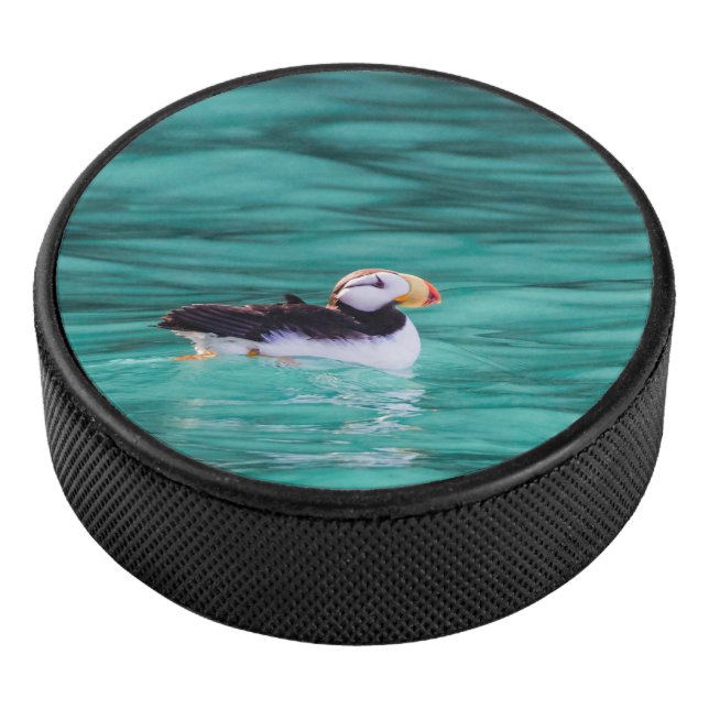 Puffin in der Auferstehungsbucht, Alaska Eishockey Puck (3/4)