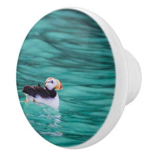 Puffin in der Auferstehungsbucht, Alaska Keramikknauf