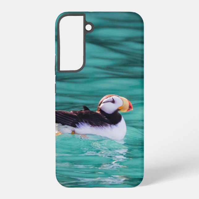 Puffin in der Auferstehungsbucht, Alaska Samsung Galaxy Hülle (Rückseite)