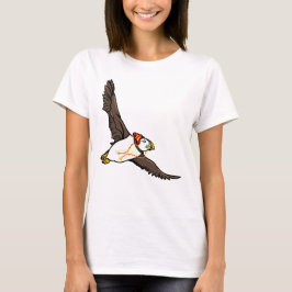 Puffin mit einem Hut und einem gegossenen Hut T-Shirt
