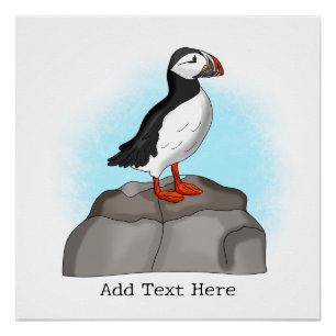 Puffin, niedlich poster