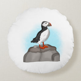 Puffin, niedlich rundes kissen