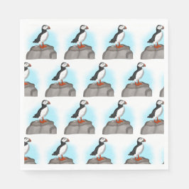 Puffin, niedlich serviette