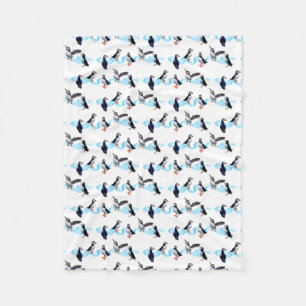 Puffin-Party-Fleece-Decke (wählen Sie Farbe) Fleecedecke