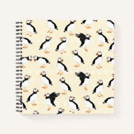 Puffin Pattern Notizbuch