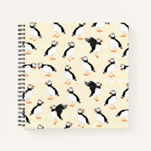 Puffin Pattern Notizbuch