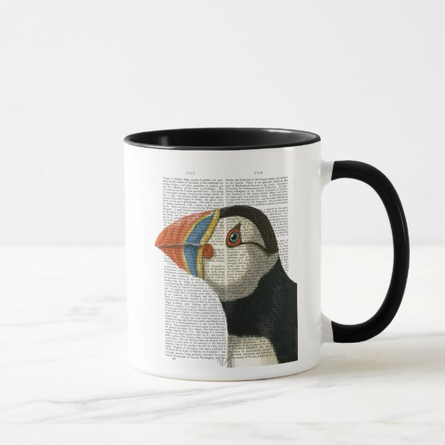 Puffin Portrait Tasse (Rechts)