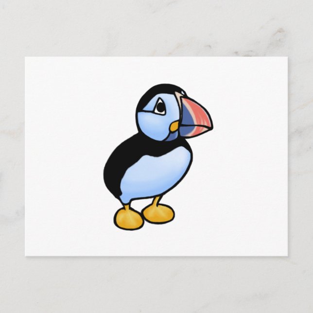 Puffin Postkarte (Vorderseite)