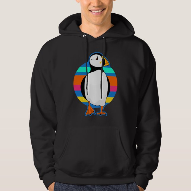 Puffin Retro Puffin Hoodie (Vorderseite)