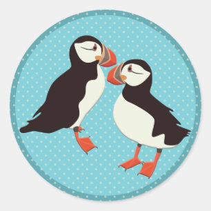 Puffin Runder Aufkleber