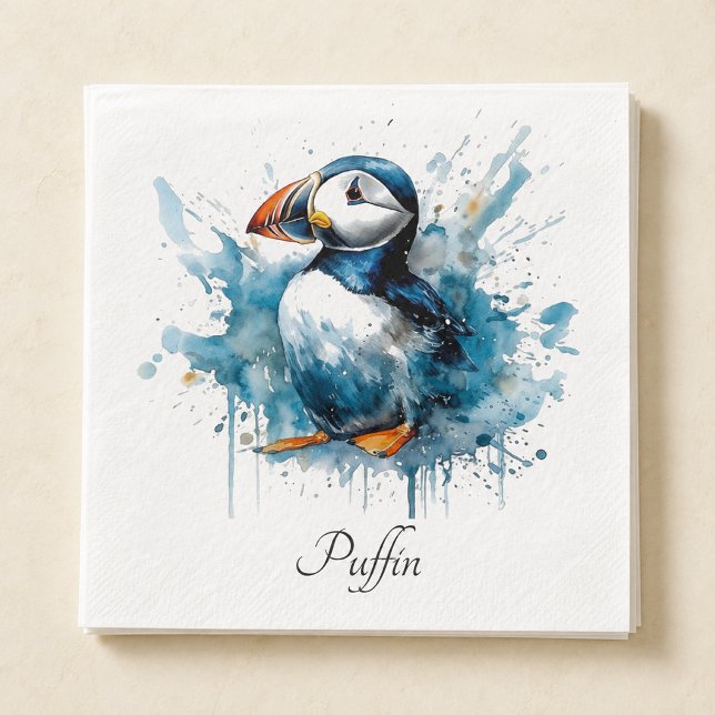 Puffin Splash, Brauch Serviette (Von Creator hochgeladen)