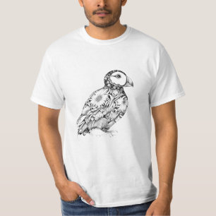 Puffin Wilde Tiere Naturschönheit Kunst, Dichtung T-Shirt