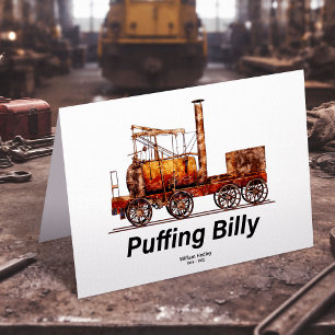 Puffing Billy-Dampflokomotive Englisch Dankeskarte