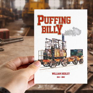 Puffing Billy-Dampflokomotive Englisch Postkarte