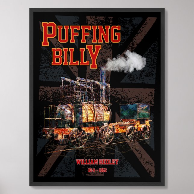 Puffing Billy Dampfzug Englische Lokomotive Poster (Von Creator hochgeladen)