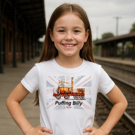 Puffing Billy Dampfzug Englische Lokomotive T-Shirt