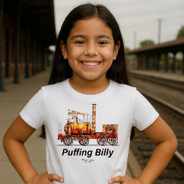 Puffing Billy Dampfzug Englische Lokomotive T-Shirt
