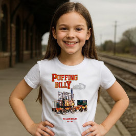 Puffing Billy Dampfzug Englische Lokomotive T-Shirt