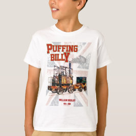 Puffing Billy Dampfzug Englische Lokomotive T-Shirt