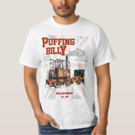 Puffing Billy Dampfzug Englische Lokomotive T-Shirt