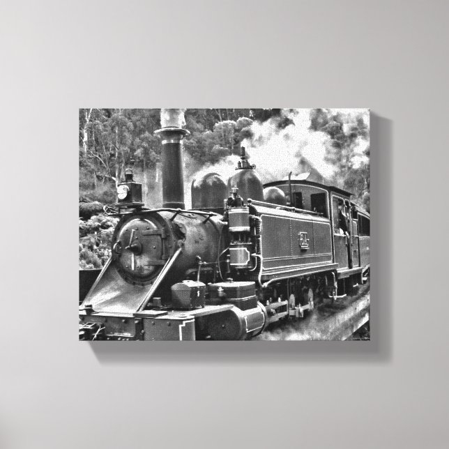 Puffing Billy Dampfzug Leinwanddruck (Vorderseite)