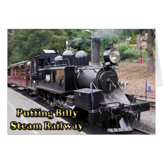 Puffing Billy Historic Dampfzug in Australien (Vorderseite (Horizontal))