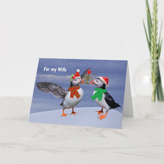 Puffins-Card-EHEFRAU Karte (Vorderseite)