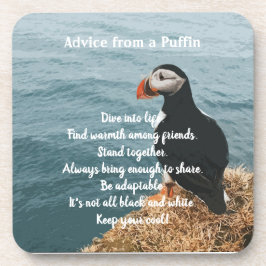 Puffins Design Beverage Coaster Getränkeuntersetzer