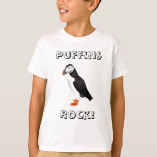 Puffins-Felsen-T - Shirt