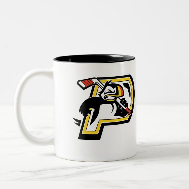 Puffins-Hockey-Verein-Tasse Zweifarbige Tasse (Links)
