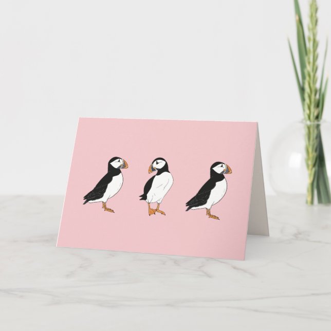 Puffins leere Karte (Vorderseite)
