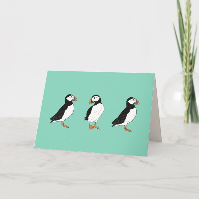 Puffins leere Karte (Vorderseite)
