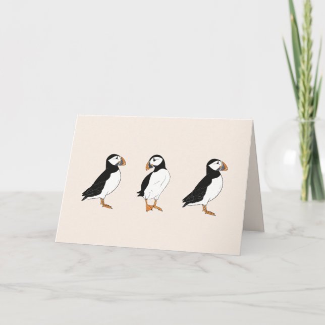 Puffins leere Karte (Vorderseite)