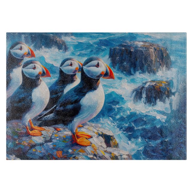 Puffins Schneidebrett (Vorderseite)