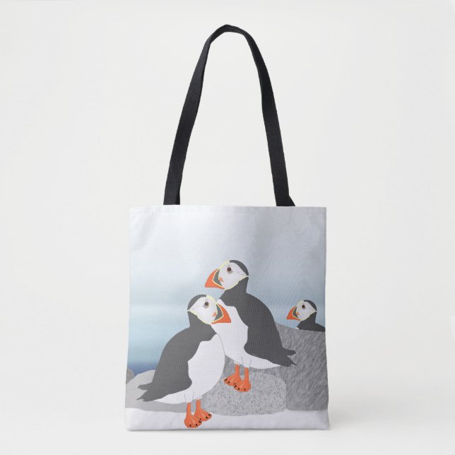 Puffins-Taschen-Tasche Tasche (Vorderseite)