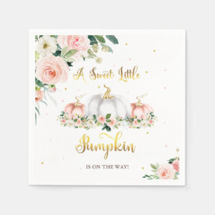 Puffkinderdusche Rosa und Gold Serviette