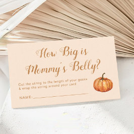 Puffkinderdusche schätzt, wie groß ihr Bauch ist Begleitkarte