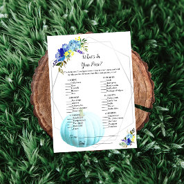 Puffkinderdusche, was in Ihrer Handtasche ist | Bl Einladung