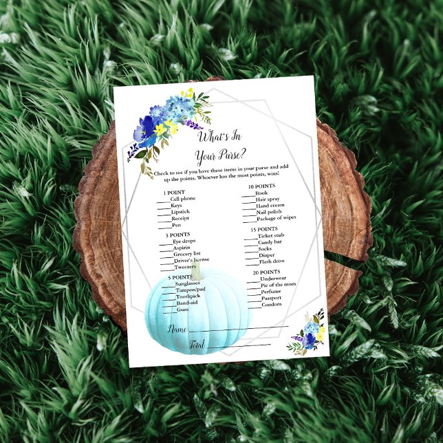 Puffkinderdusche, was in Ihrer Handtasche ist | Bl Einladung (Von Creator hochgeladen)