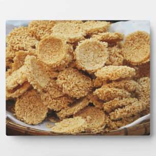 Puffriese Kuchen ~ asiatische Süßigkeiten Nachspei Fotoplatte