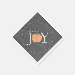 Puffsack-Kinderdusche mit Joy Chalkboard Pumpkin F Serviette