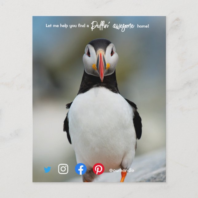 Puffsack phantastisch Anwesen Agent Marketing Post Flyer (Vorne)