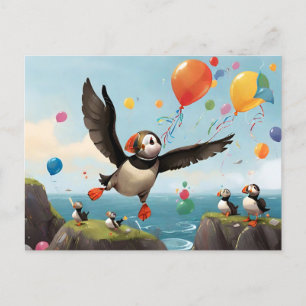 Puffsackballons Postkarte