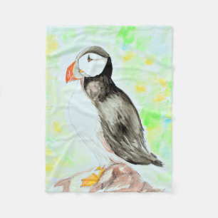 Pufftinte und Aquarellmalerei Fleecedecke