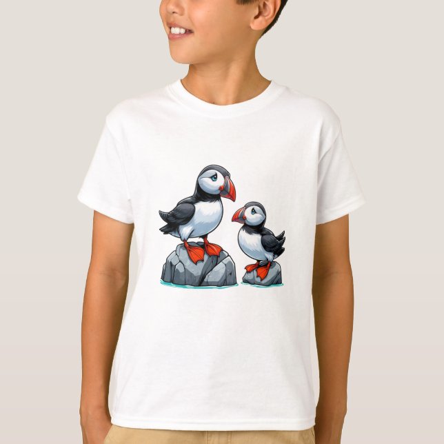 Puffvogel Kids Basic T - Shirt (Vorderseite)