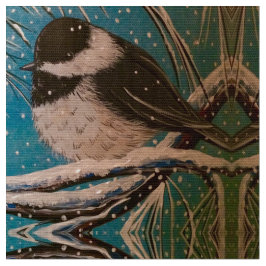 Puffy Chickadee Stoff