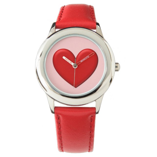 Puffy Heart Armbanduhr (Vorderseite)