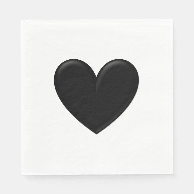 Puffy Heart Serviette (Vorderseite)